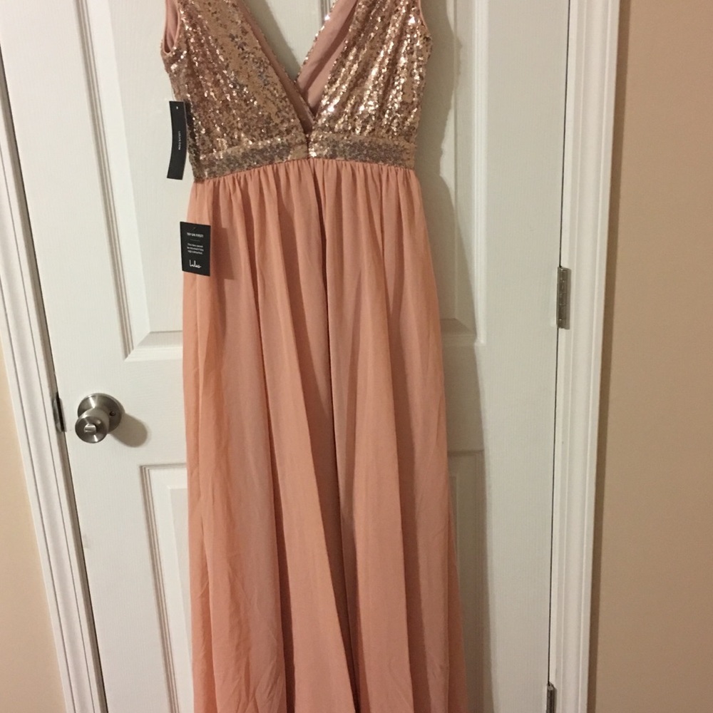 Rose Gold Maxi Dress
